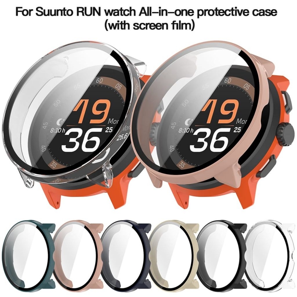 Bumper Case for Suunto RUN Hard PC Screen Protector Case - CLEAR, Suunto RUN