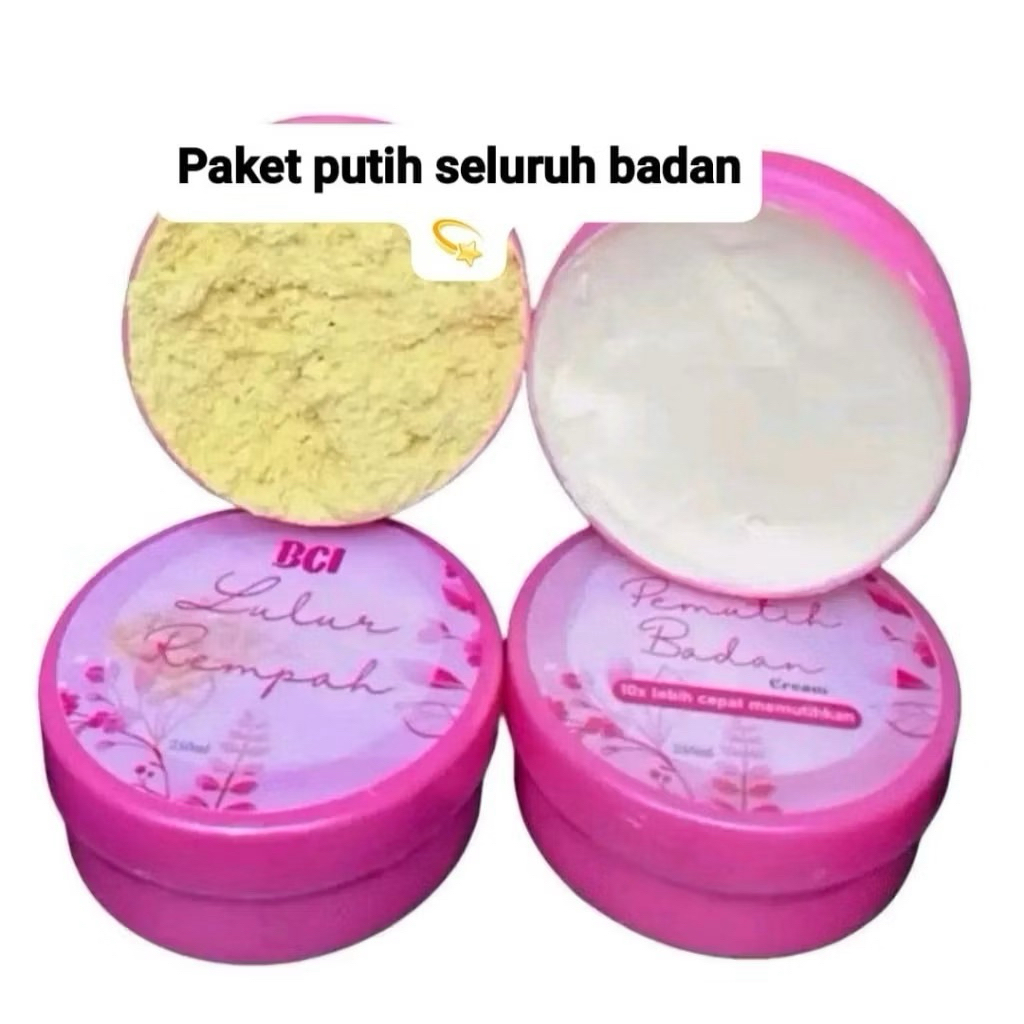 3 Pot HB BCI PEMUTIH BADAN FREE BIBIT PEMUTIH