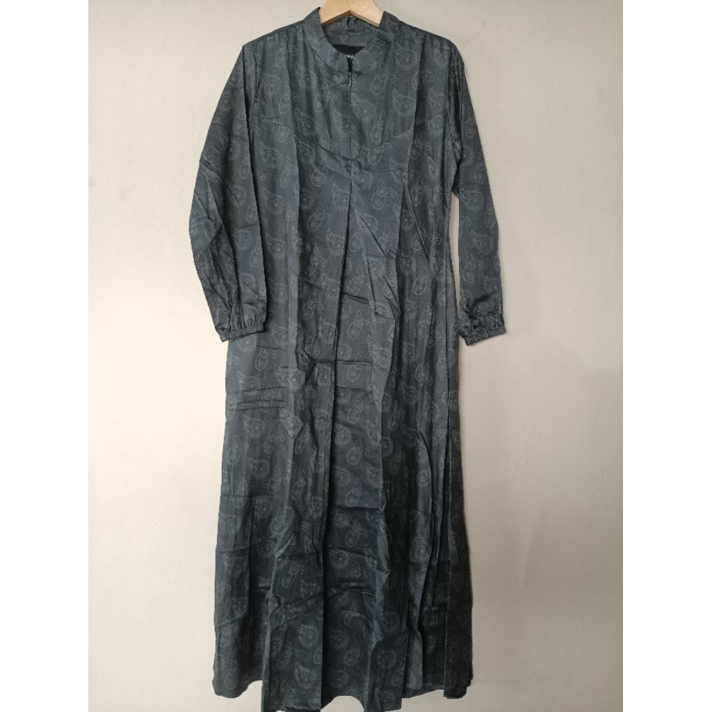 Gamis Dress Merk Basmara Hijau Emerald