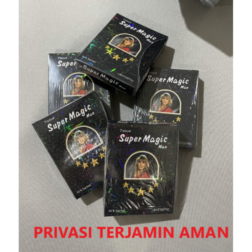 Tisu Magic Power asli - tissue antiseptic untuk pria - wanita | aroma original tahan lama 1 Box isi 