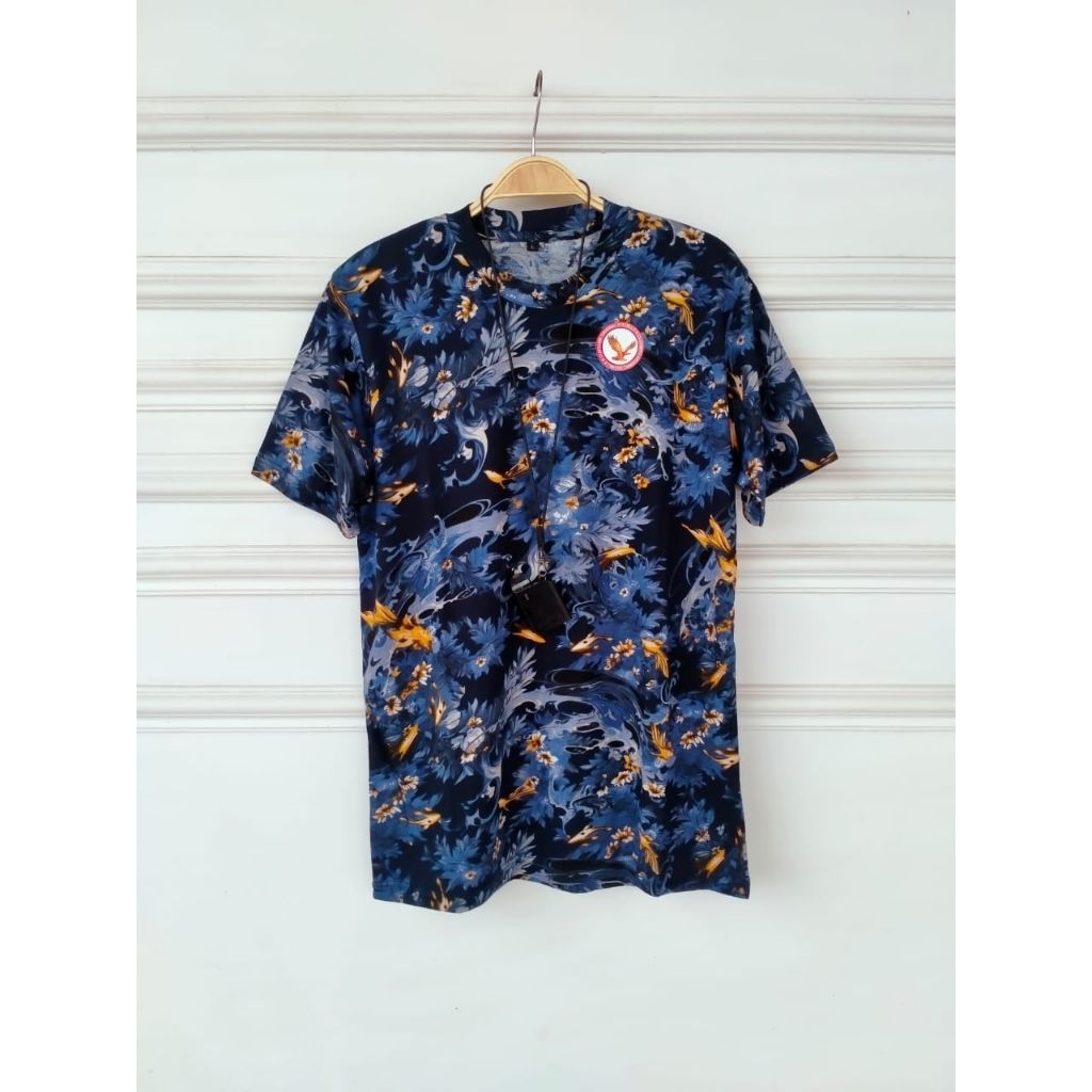 KomBen Kaos Printing Motif Abstrak Pria Wanita