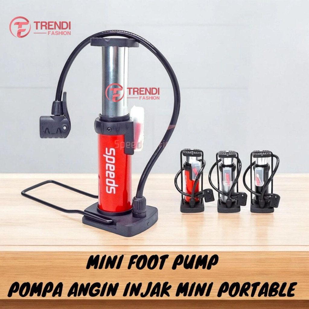 Mini Foot Pump Portable Pompa Angin Motor Mobil Injak Mini Portable