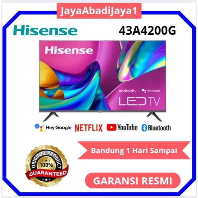 Hisense Android TV 43 inch Bezelless 43A4200G