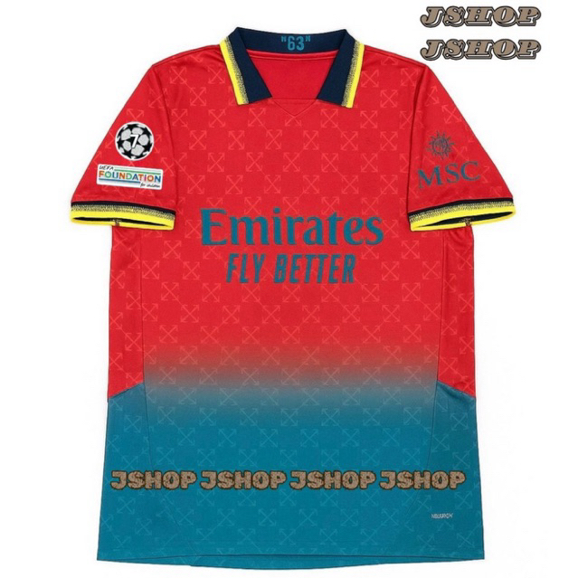 JERSEY BOLA JERSEY FUTSAL JERSEY SEPAK BOLA BAJU OLAHRAGA MILAN OFF WHITE MERAH 2024 2025