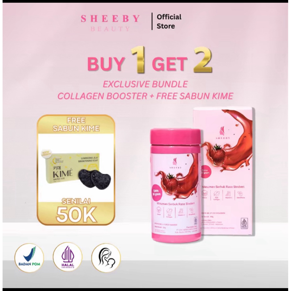 SHEEBY BEAUTY MINUMAN SUPLEMEN PEMUTIH //Noera Collagen Drink - Suplemen Pemutih Kulit Noerabeautyca