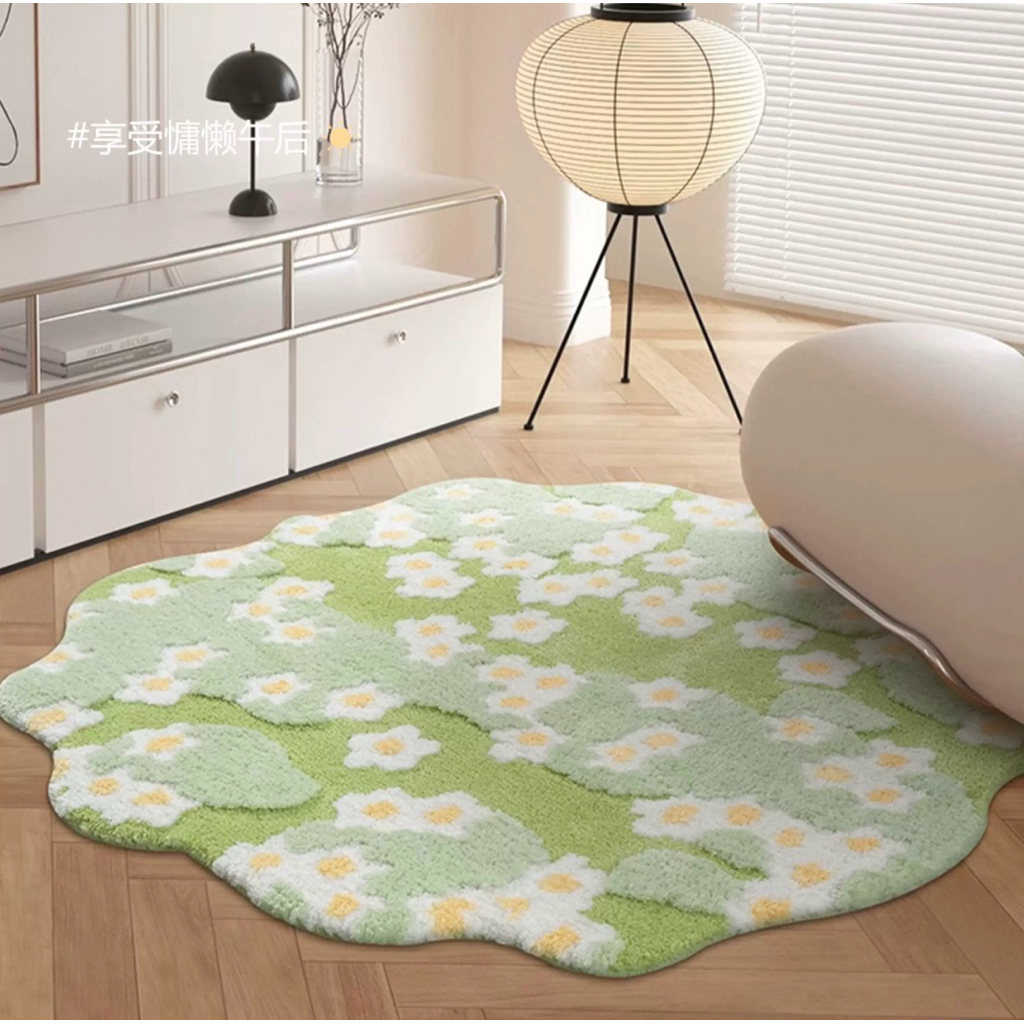 PAWAPAWA - Karpet kaki bulu motif bunga