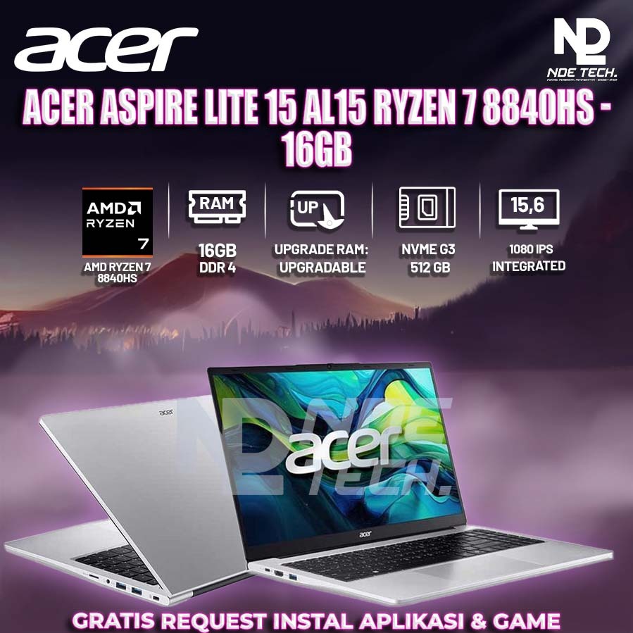 ACER ASPIRE LITE 15 AL15 RYZEN 7 8840HS