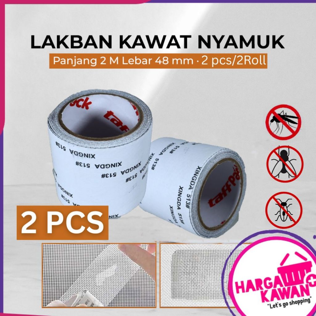 Lakban Kasa Kuat Penambal Kasa nyamuk dan Serangga Merekat nempel dengan kuat