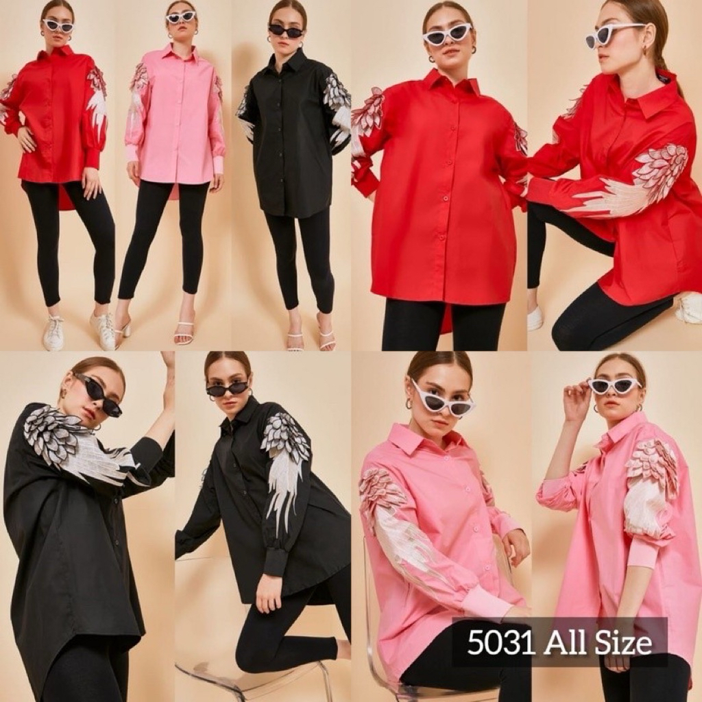 [Best Seller] Kemeja Marcelo Burlon Wings