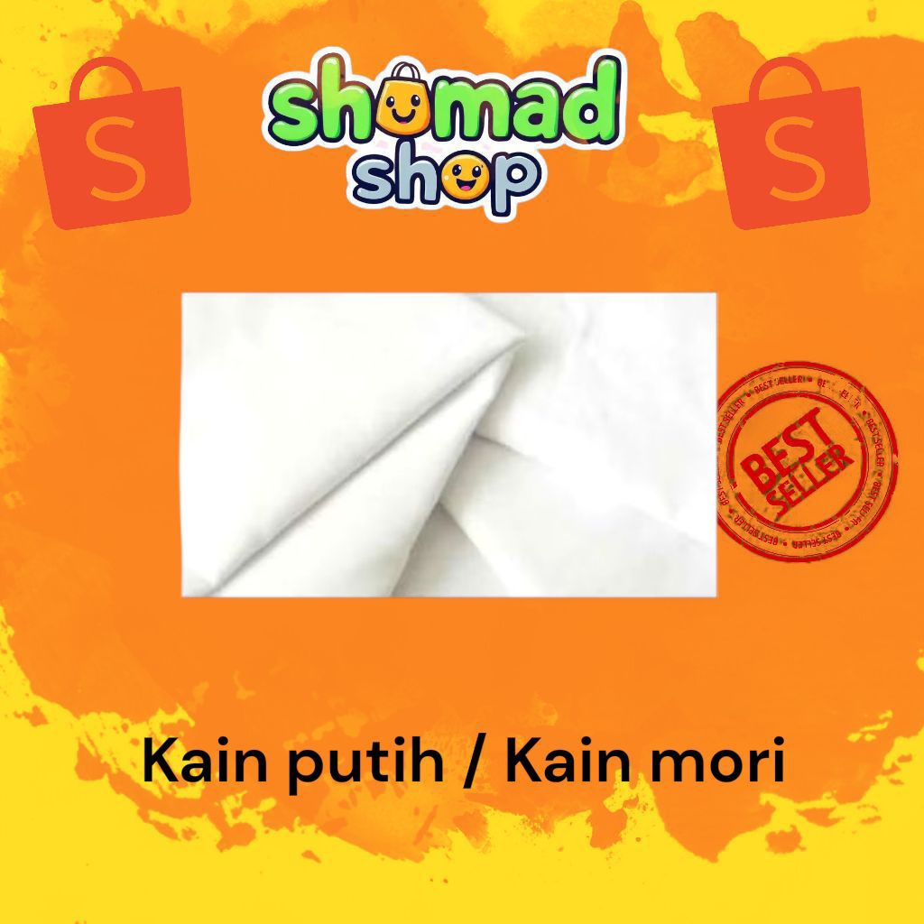 Kain Putih Polos Mori Kafan Meteran