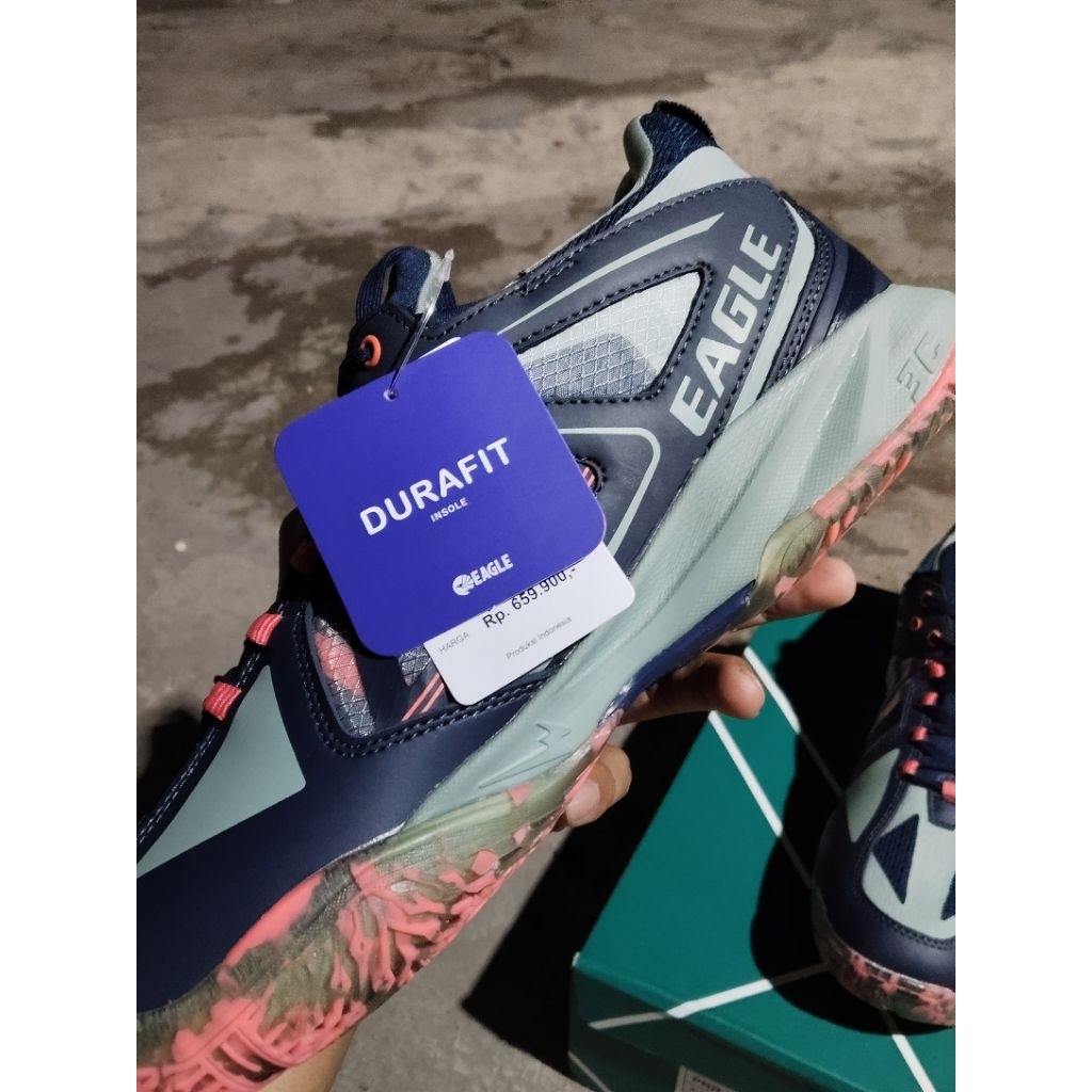 Sepatu bulutangkis x padel original outsole karet berdecit ukuran 44 45 46 , Sepatu badminton pria T