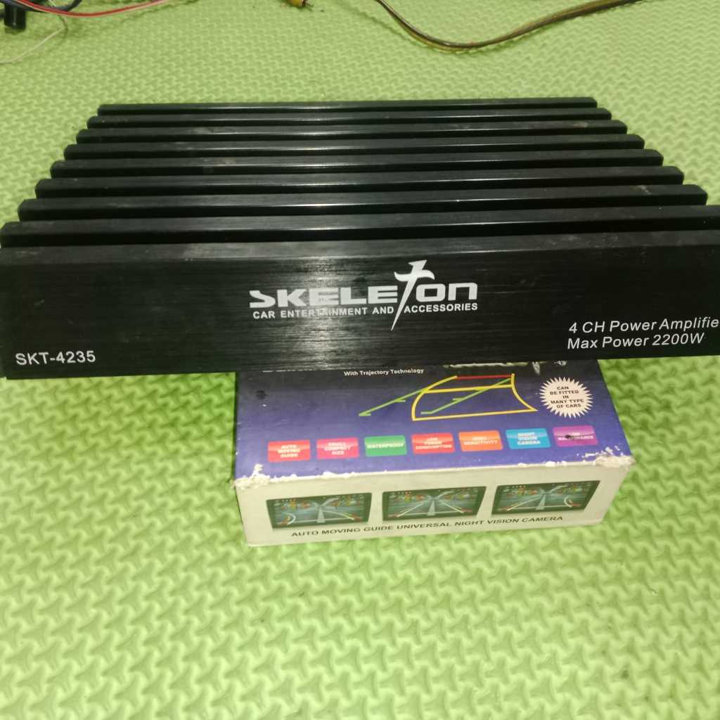 Power Audio Mobil 4 Channel | Skeleton SKT-4235 | Front Rear Channel | Kondisi Bekas Normal