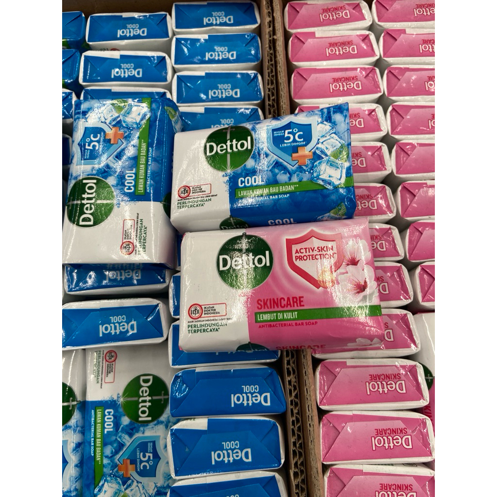 Dettol sabun batang 60g x 144pcs kemasan 1 dus