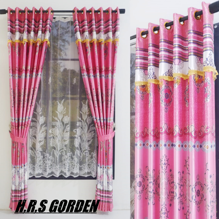 Gorden Blackout Mewah Motif Poni Tempel Batik prinmas,Realpict 100%