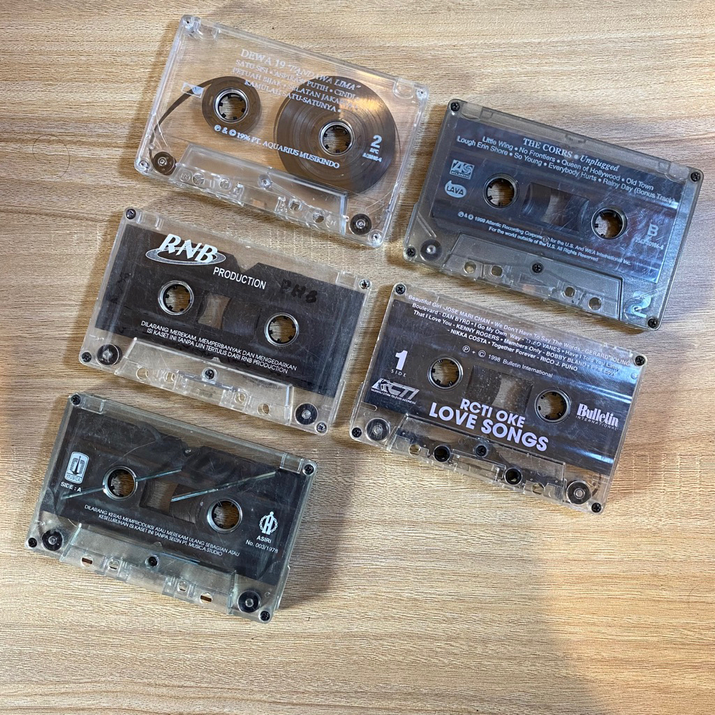 KASET PITA TANPA COVER - ( PAKET 5 PCS )