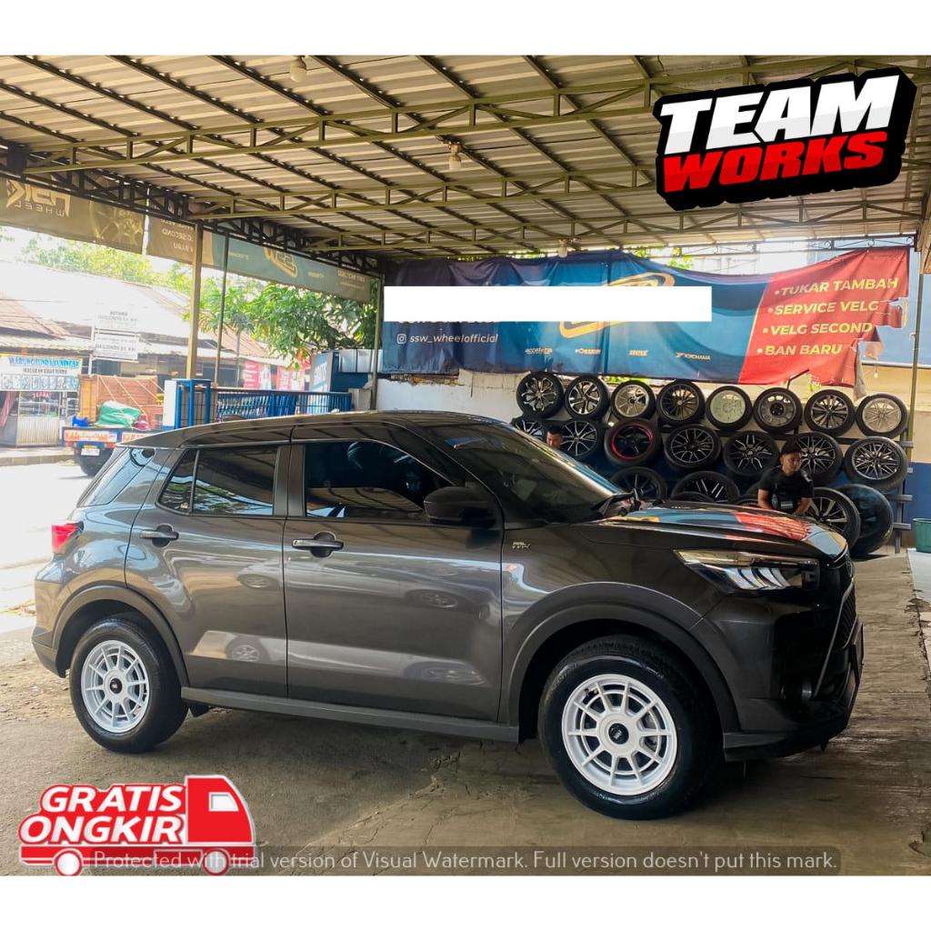 VELG HSR BOAFEO RING 16 LEBAR 7 ET42 COCOK BUAT MOBIL RAIZE YARIS COROLLA FELK RING 16 WHITE