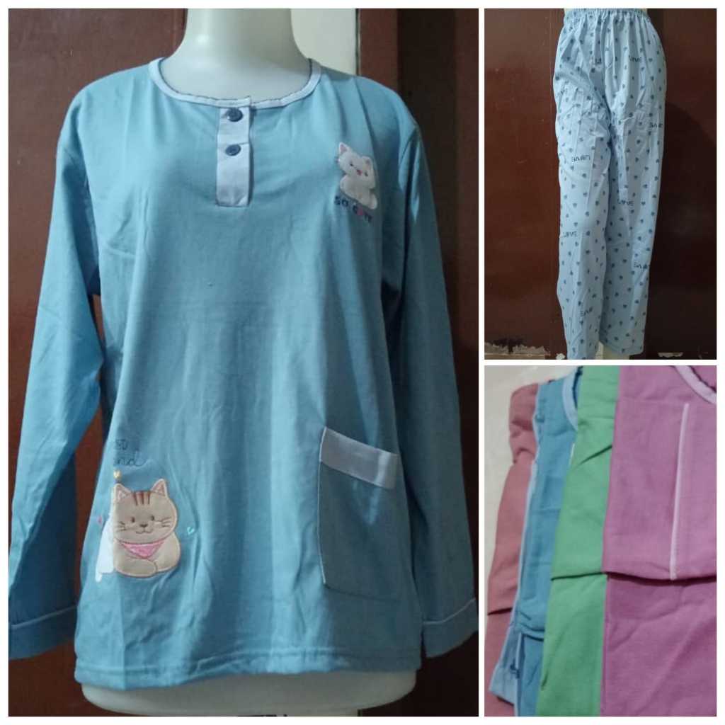 Baby Doll Lengan Panjang AMRO Label MERAH/babydoll PP dewasa/babydoll remaja PP/baby doll pp