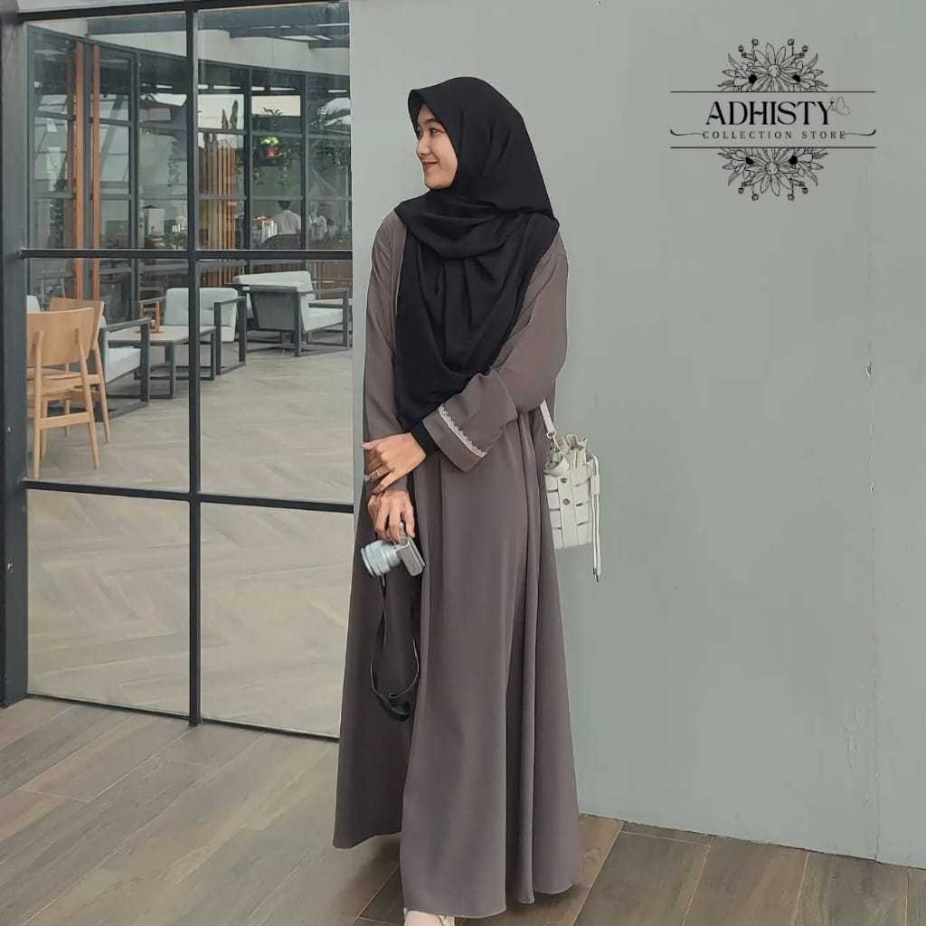 Gamis Wanita Muslim Daily Wear 2025 Trand Baju Syari Lebaran Umroh Arabian SantriWati Remaja