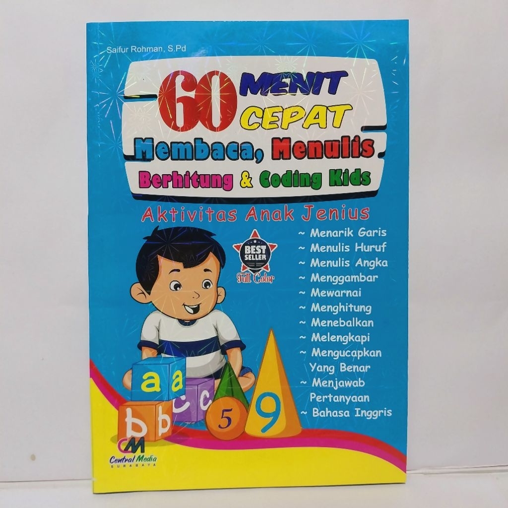 60 Menit Cepat Membaca, Menulis, Berhitung, & Coding Kids - CM
