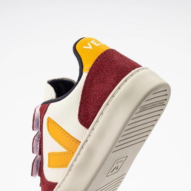 Sepatu Anak Veja Kids V-10 Chromefree Leather Pure Ouro Marsala