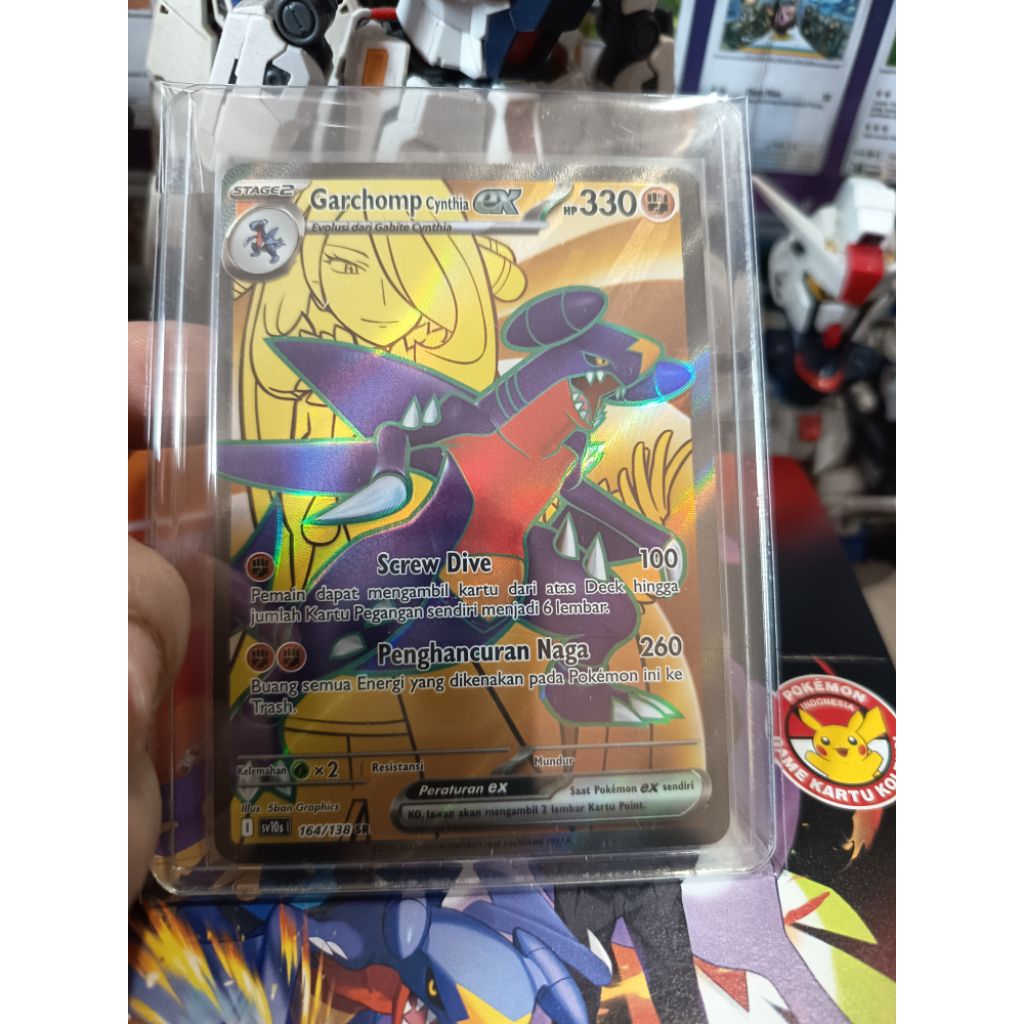 Garchomp Cynthia ex 164/138 SR - Set Kehadiran Juara - Pokemon TCG Indonesia