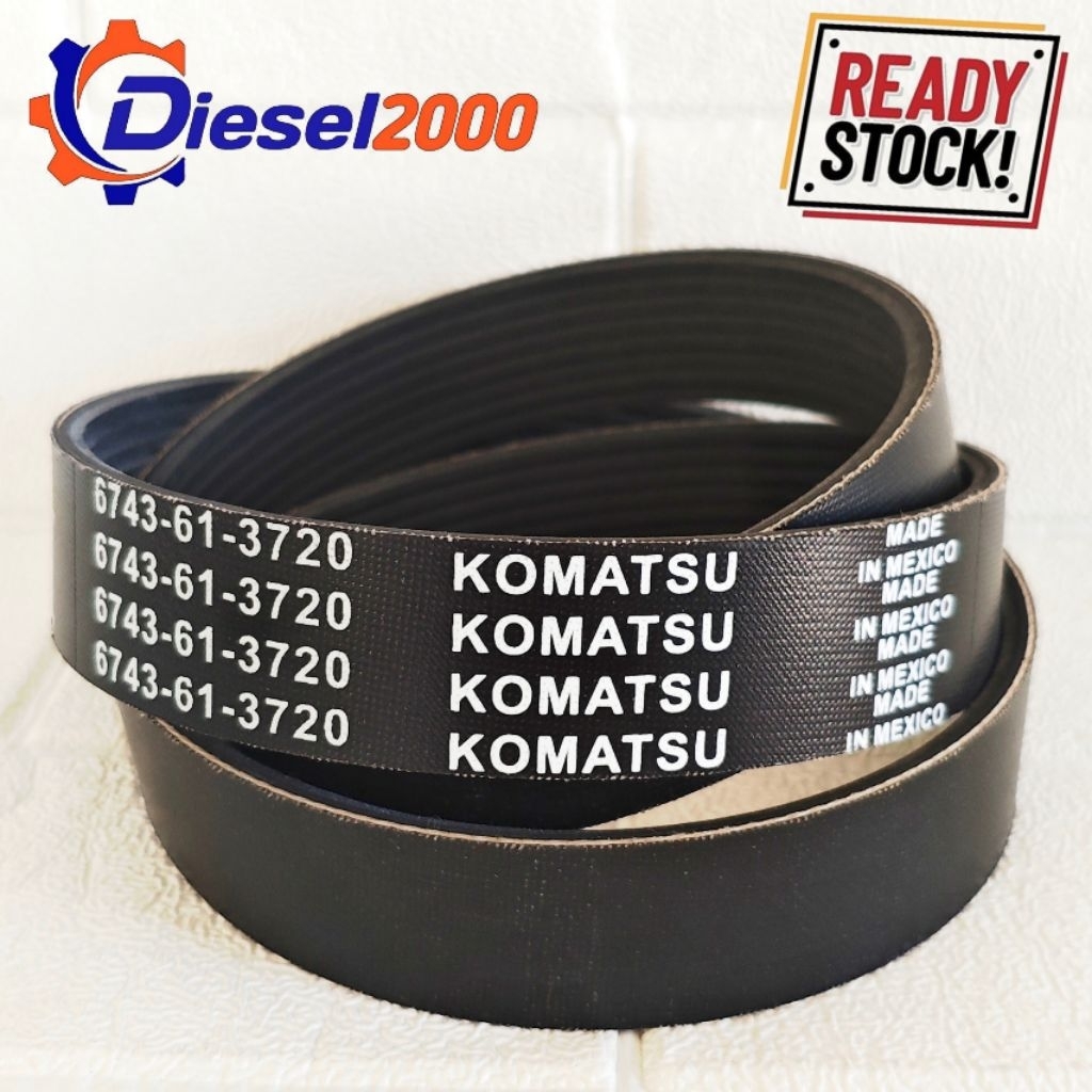 8PK1230 TALI KIPAS V-BELT FAN BELT FANBELT ALTERNATOR COOLING FAN PC300-7 PC300-8 PC300-8MO PC350-7 