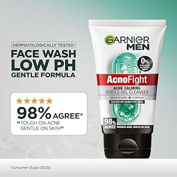 Garnier Men AcnoFight Gel Cleanser For Acne 100ml