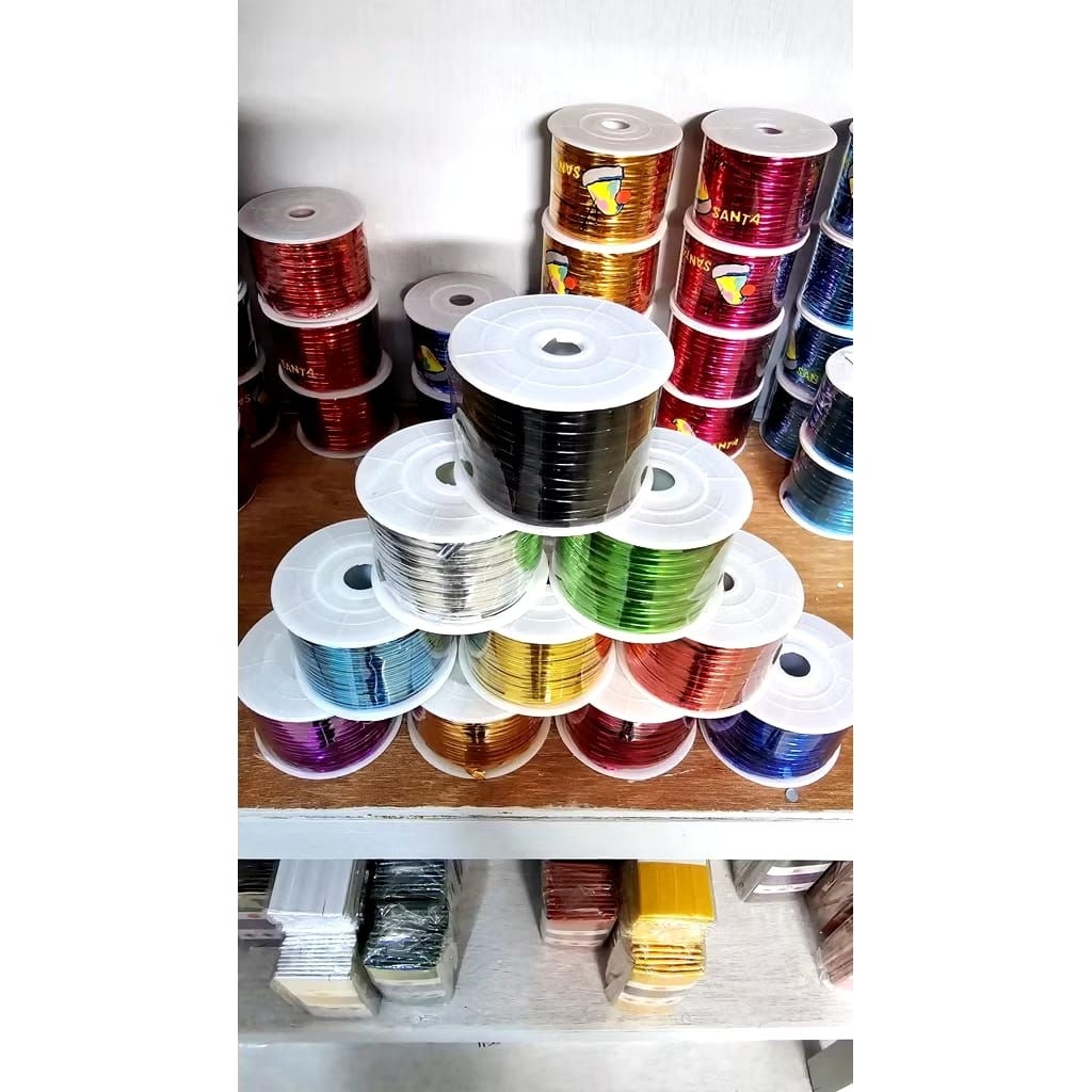 Pita Kawat Souvenir TERMURAH / Pita Kawat Roll / Pita Souvenir Isi -+100 Yard