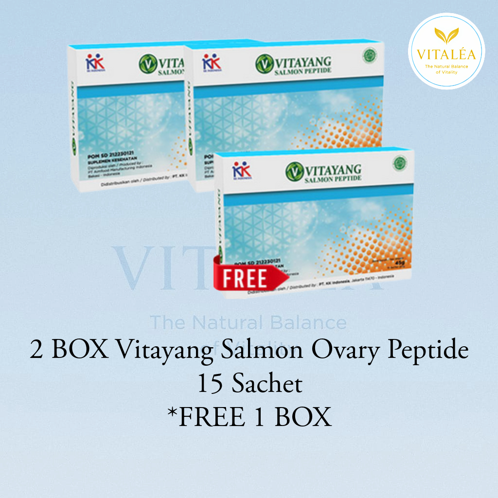 Vitayang SOP Salmon Ovary Peptide Kesehatan Tubuh Kulit Original dari KK Indonesia dengan Glutathion