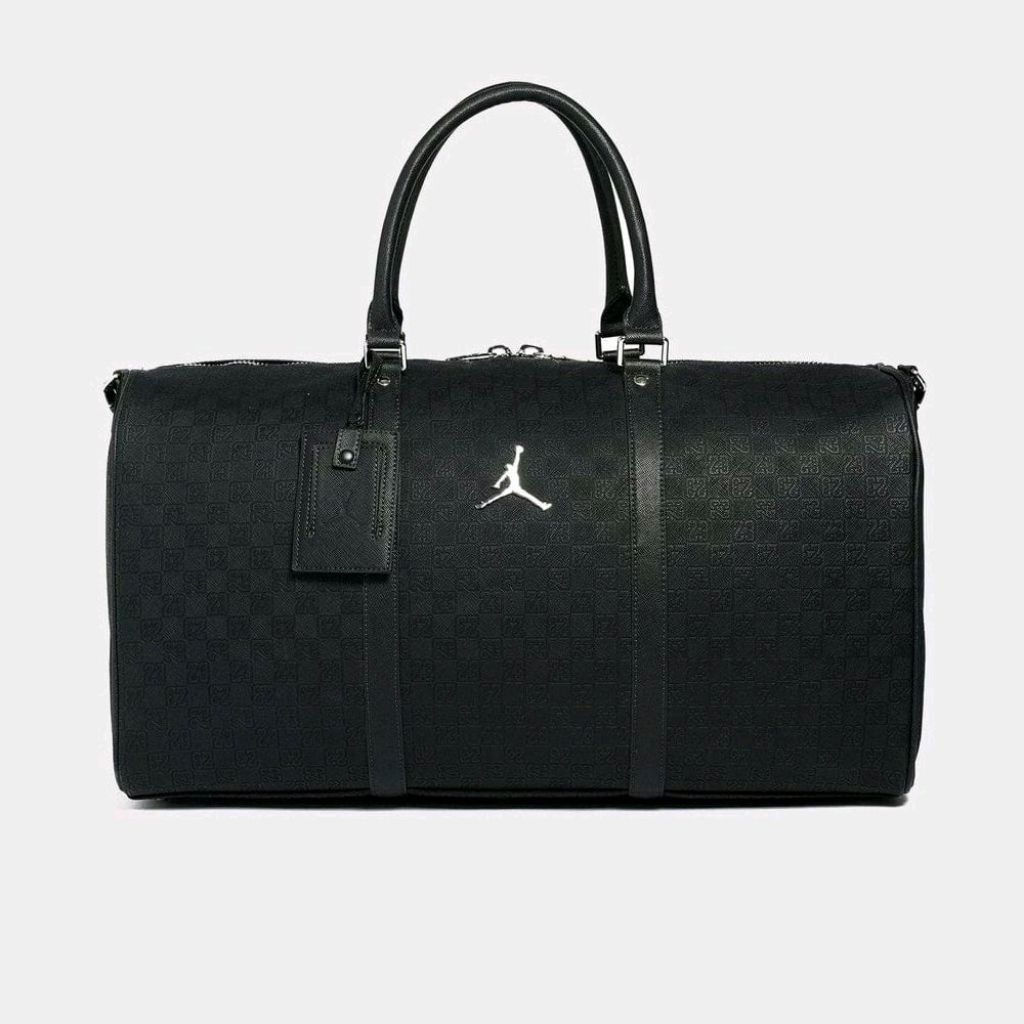 Air Jordan Duffle Bag Leather Black / Tas