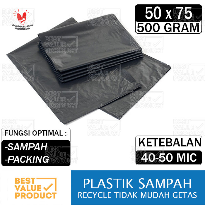 Kantong plastik sampah 50 x 75 / trashbag / Kantong Sampah 50x75