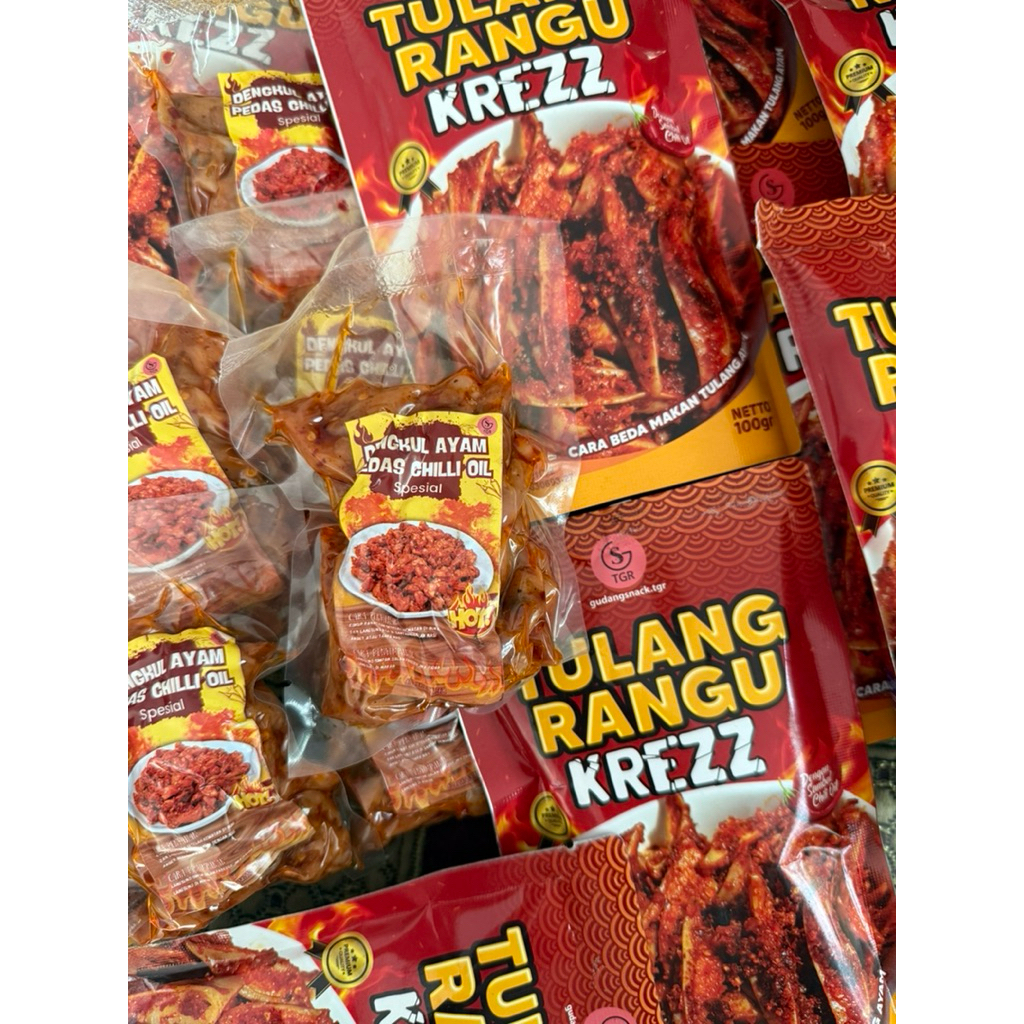 DENGKUL AYAM PEDAS CHILLI OIL PEDAS 100GR