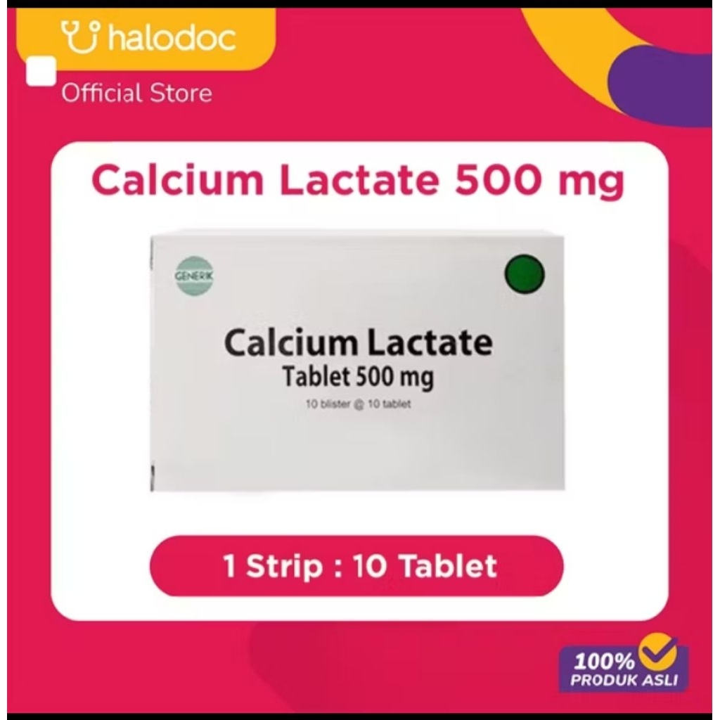 Calcium Lactate 500mg 10 Tablet