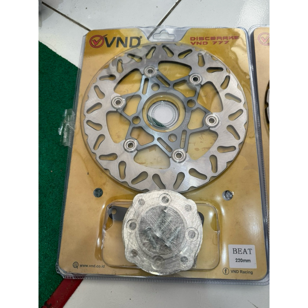 disc piringan cakram VND 220mm set adaptor satriaRU suzuki satria 2tak shogun satriaR satriaRU satri