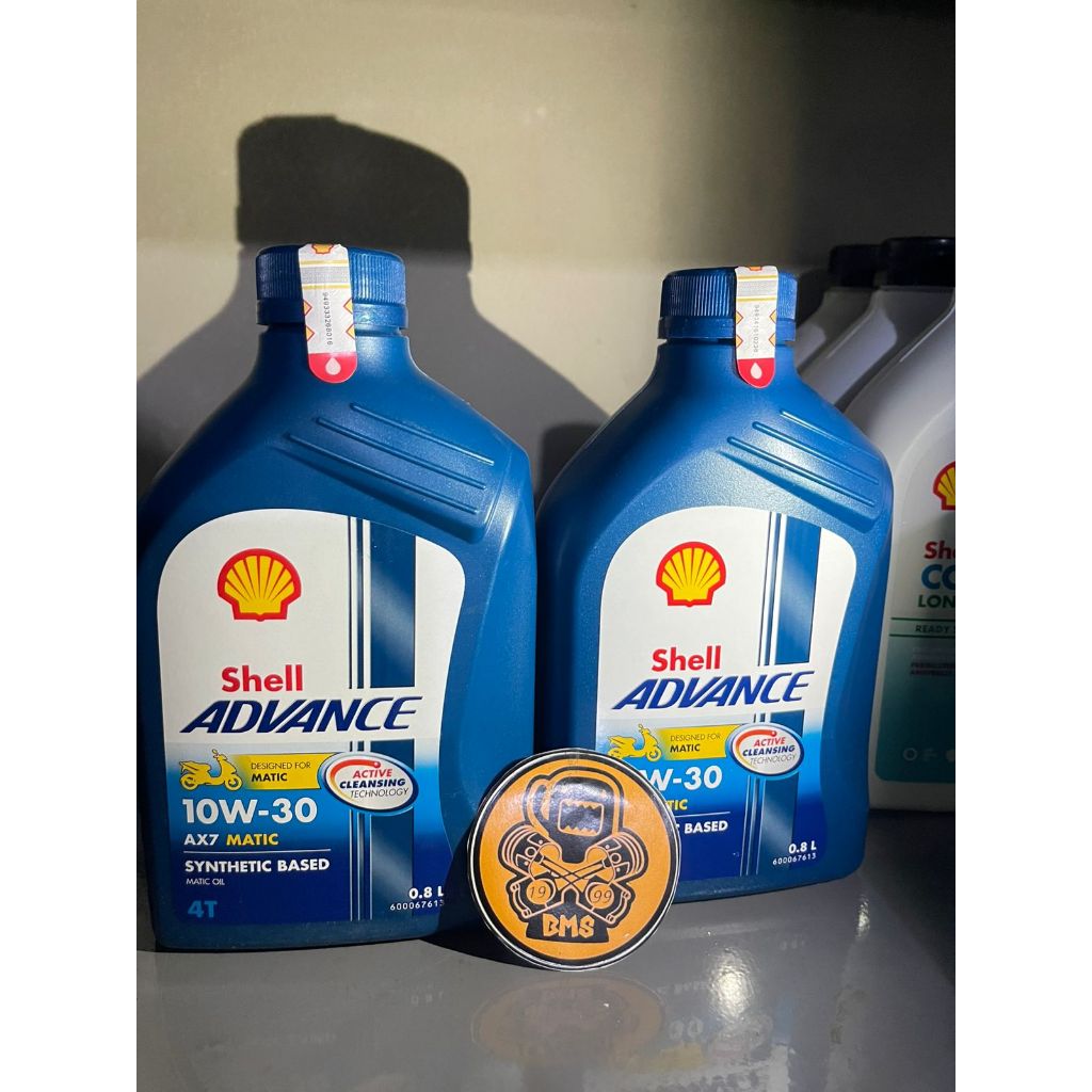 Oli Shell Advance AX7 Matic Scooter 10W-30 0,8L 800ml Synthetic Based 100% ORI SHELL