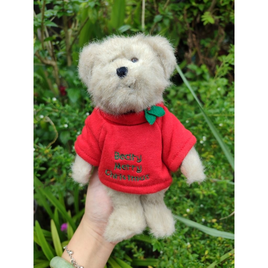 boneka vintage klasik teddy Boyd Bear Christmas Plush Barry original the boyds
