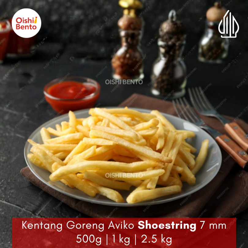 Kentang Goreng Aviko Murah Halal | Shoestring | Straight Cut | Crinkle Cut