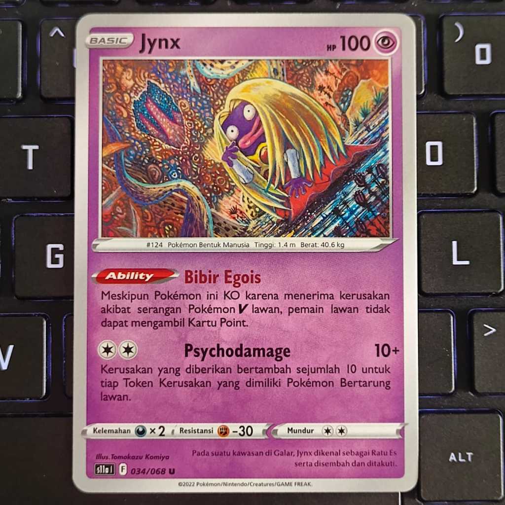 Kartu Pokemon Bahasa Indonesia Jynx S11a Arkana Memuncak 034/068 (A)