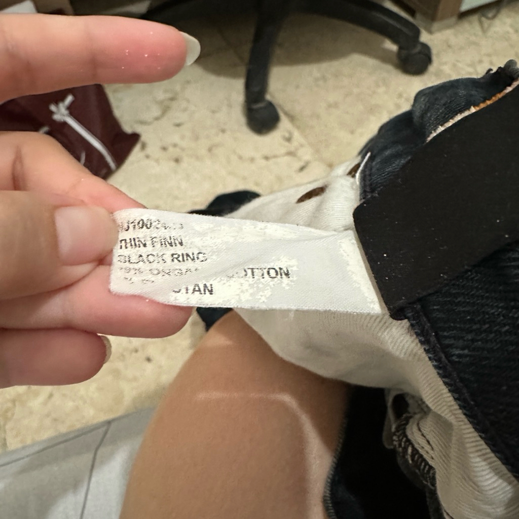 Nudie Jeans Thin Finn Black Ring