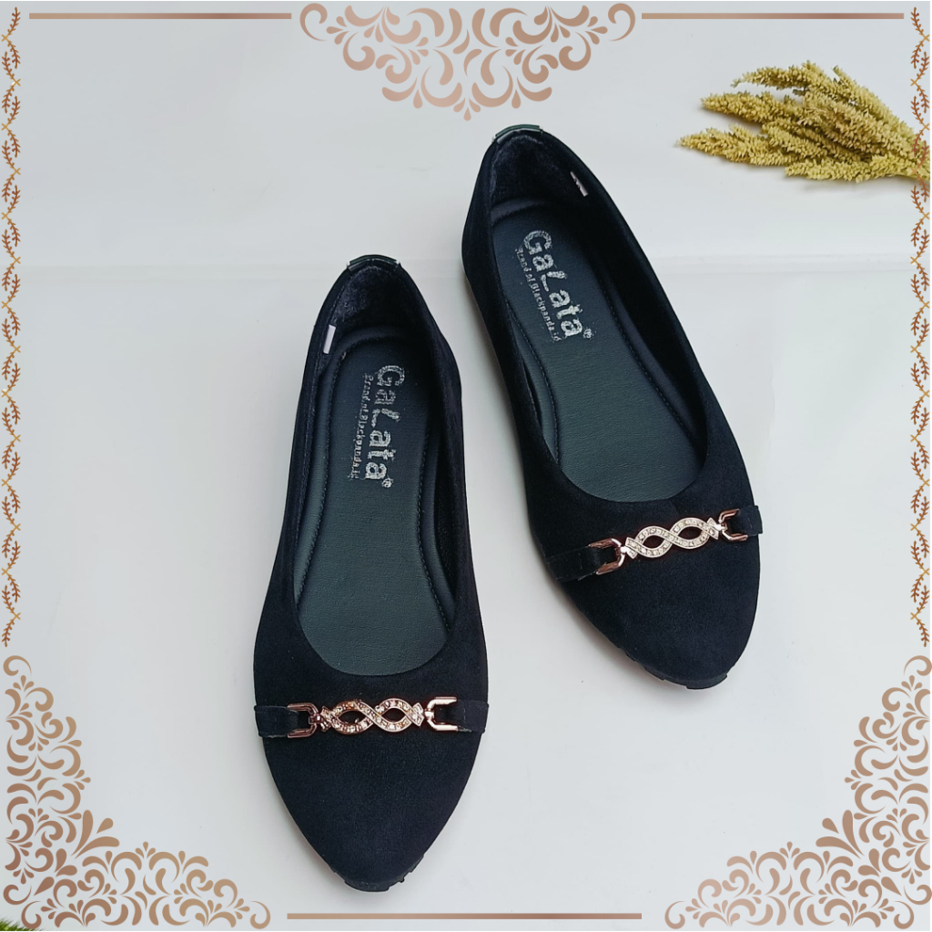 Black Panda Kenan - Sepatu Black Panda Original - Flat Shoes Wanita