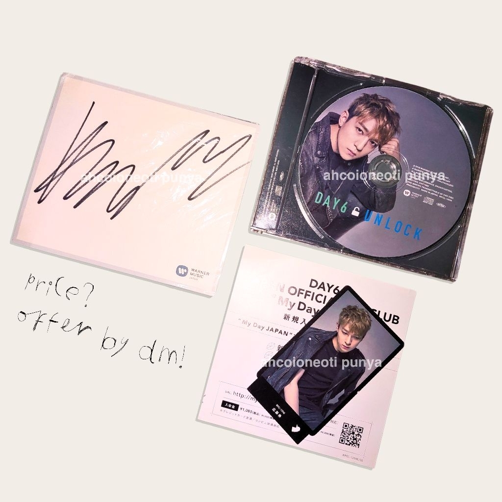 [BACA DESKRIPSI] DAY6 UNLOCK SIGNED ALBUM (SUNGJIN SET)