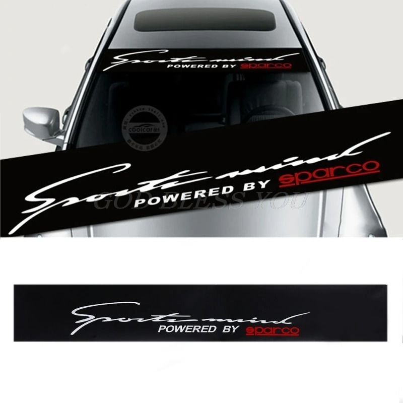 Stiker Kaca Depan Belakang Mobil Auto Styling Stiker Jendela Hitam 130cm x 21cm Sportmind Mobil Gran