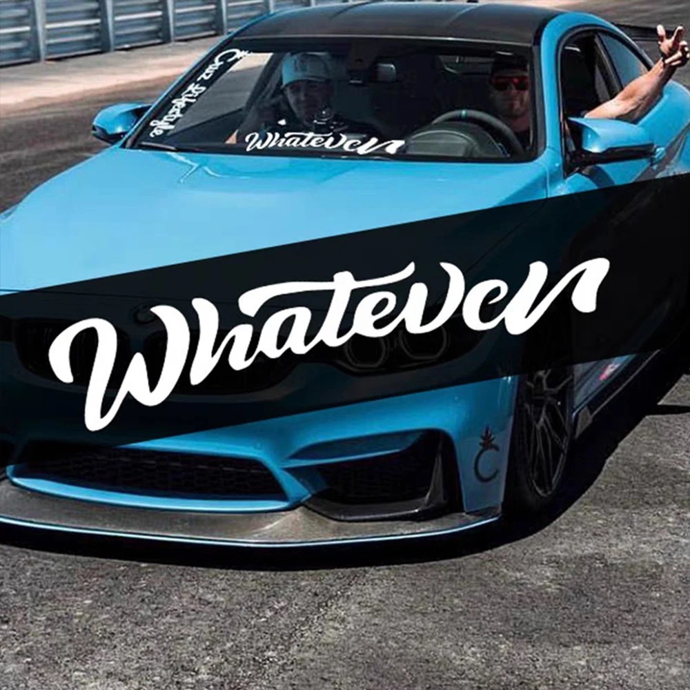 Stiker Kaca Mobil Huruf Inggris Gaya JDM Stiker Mobil Personalisasi Stiker Kaca Depan dan Belakang R