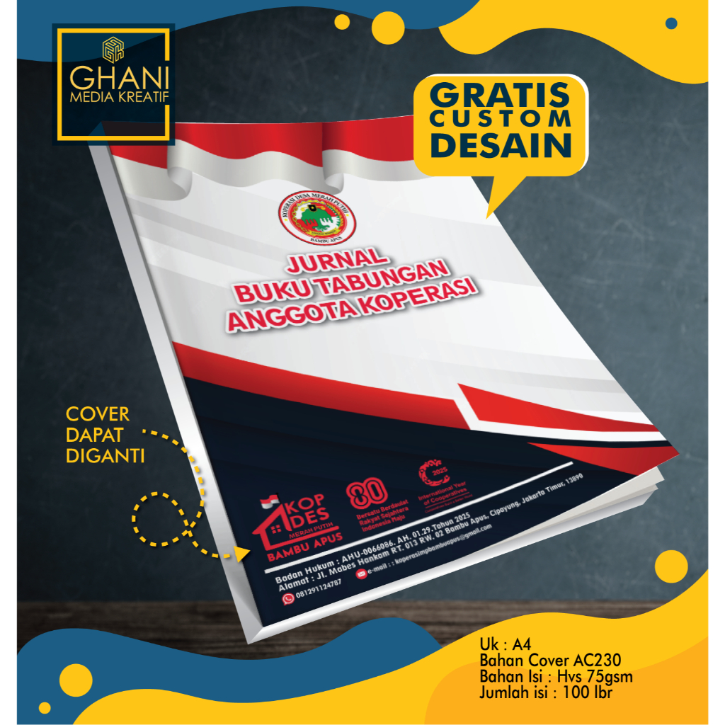 BUKU REKAP TABUNGAN PETUGAS KOPERASI MERAH PUTIH