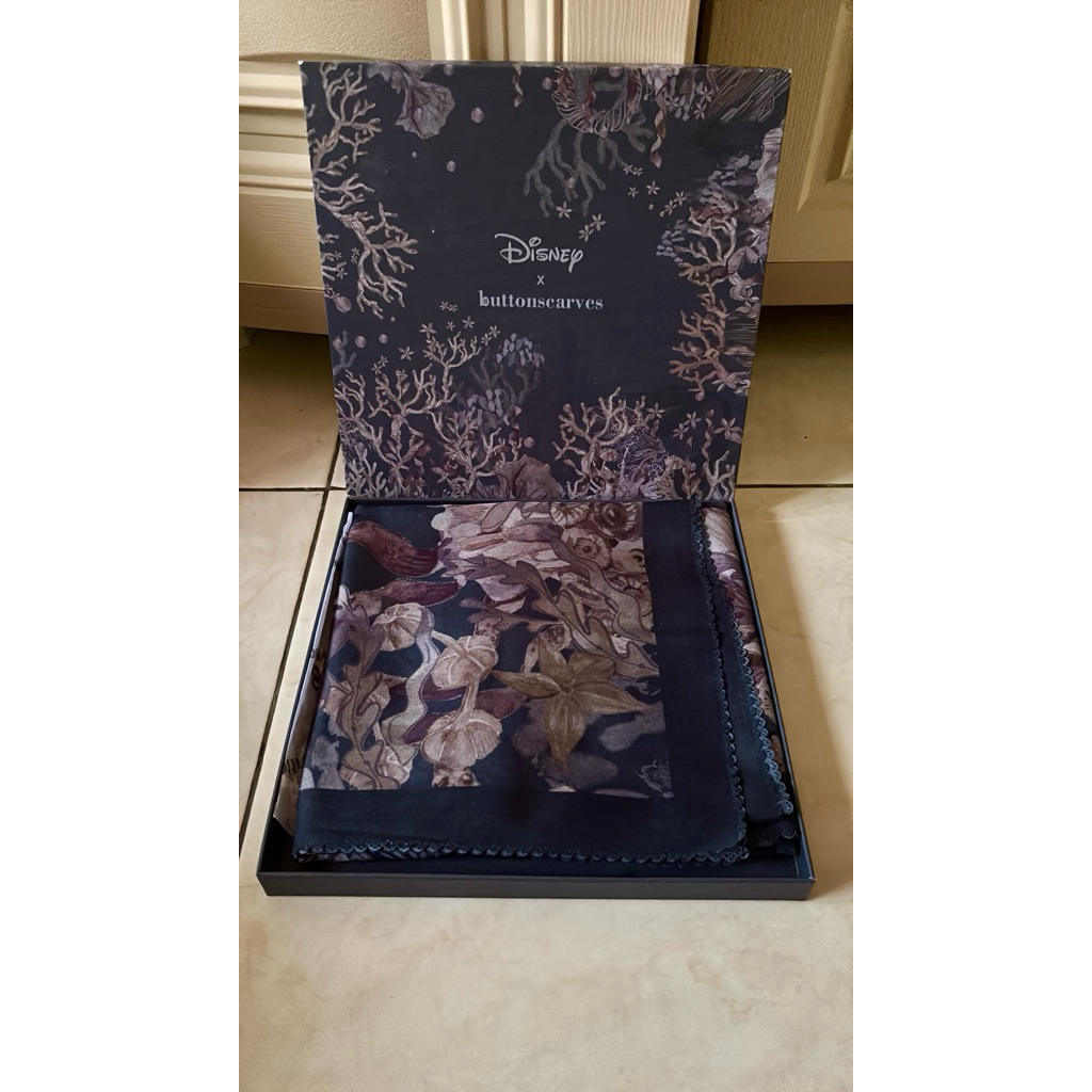 buttonscarves the little mermaid - deep ocean