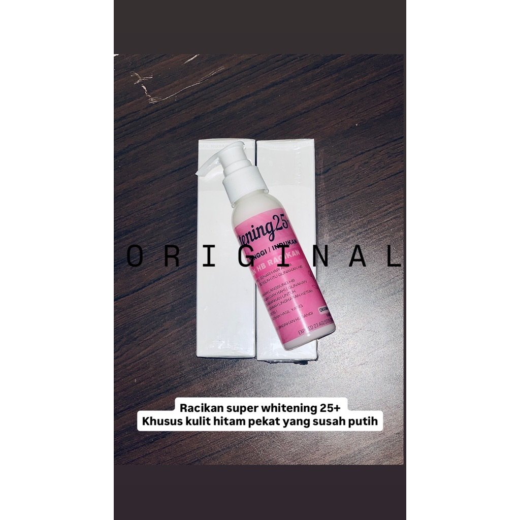 LOTION PEMUTIH HB super whitening pluss_hb pemutih paling ampuh _Handbody racikan WHITENING25++ LOTI