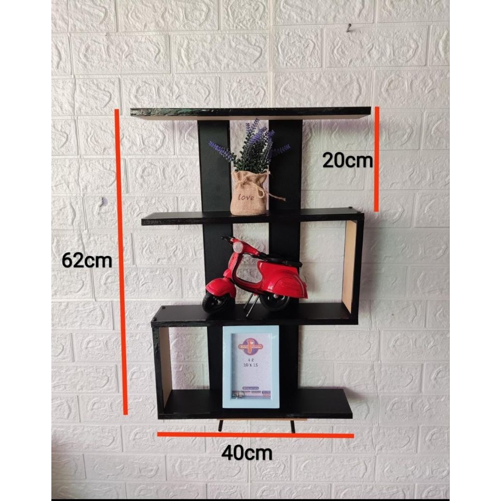 TERMURAH... RAK DINDING KAYU LAPIS HPL/RAK PAJANGAN / RAK HIAS / RAK DEKORASI GANTUNG