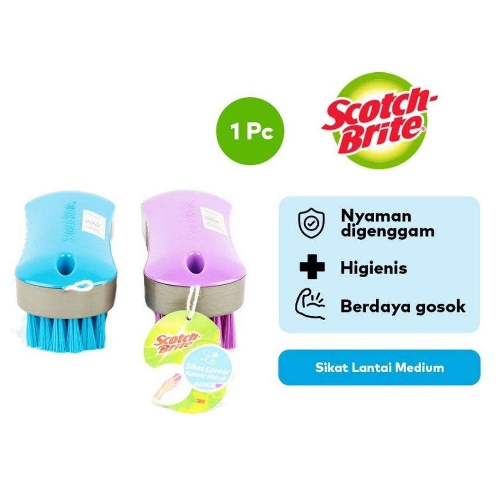 3M Scotch Brite Sikat Lantai free spons cuci piring scotch Brite
