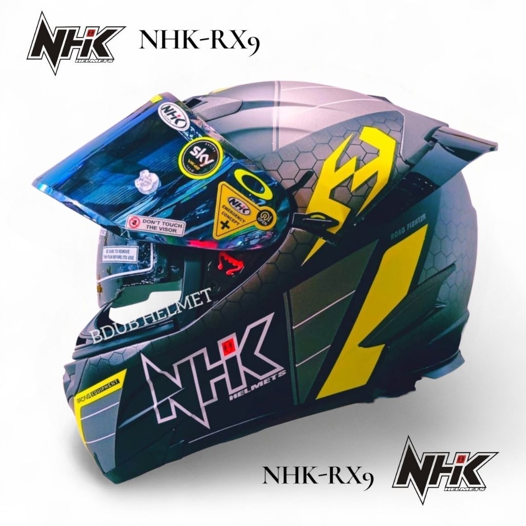 Helm NHK Rx9 Toxic Pink paket ganteng Original NHK
