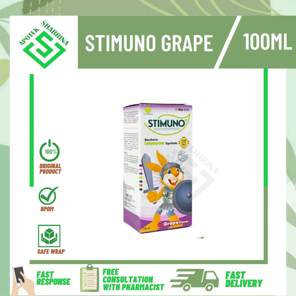 STIMUNO GRAPE SIRUP 100 ML / PENAMBAH IMUN ANAK